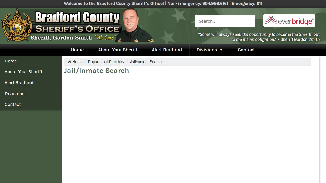 Jail & Inmate Search | Bradford County Sheriff's Office